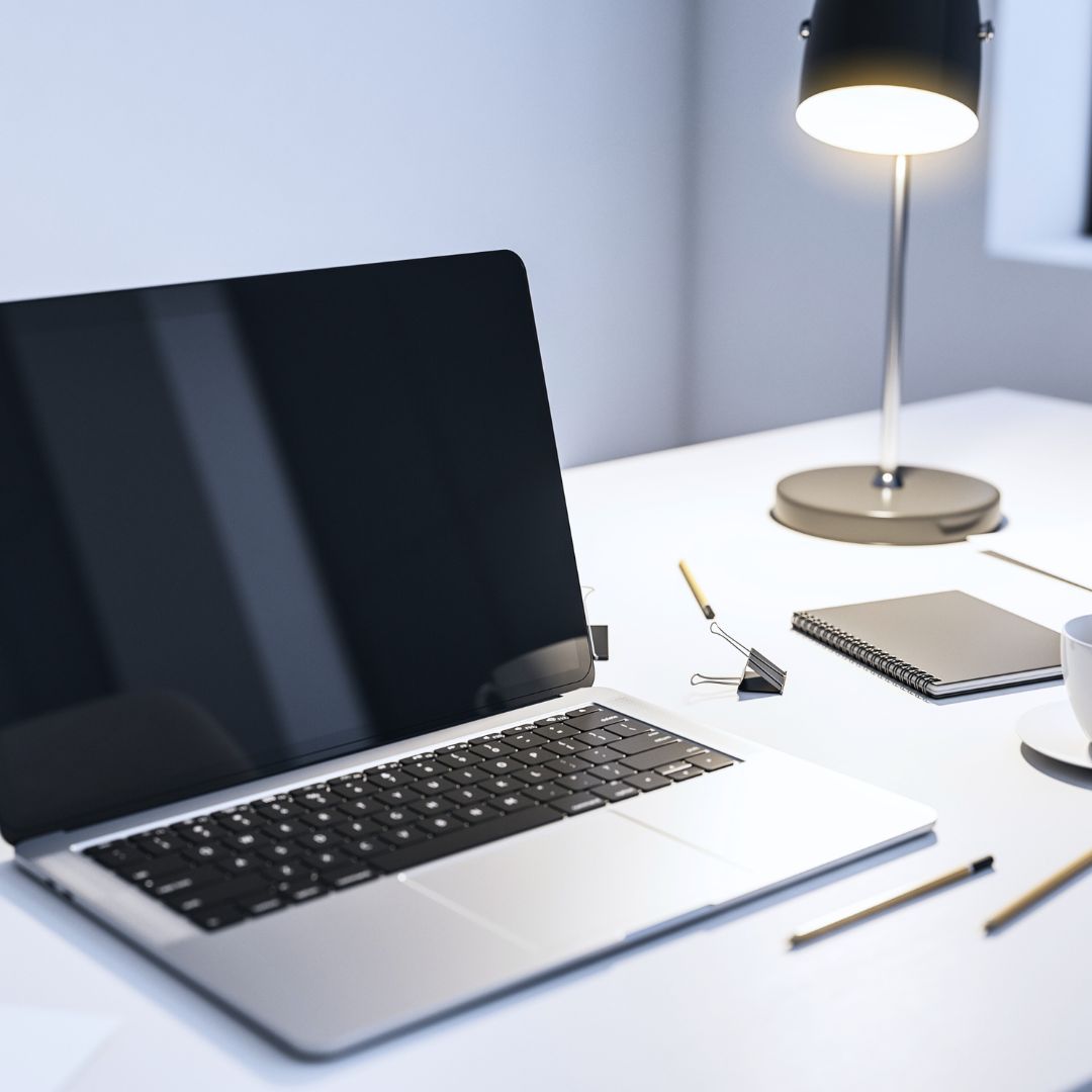 home office with cool white - daylight lighting