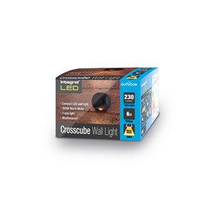 Integral Crosscube 4-Way Outdoor Wall Light Pack of 2**FREE DELIVERY** 