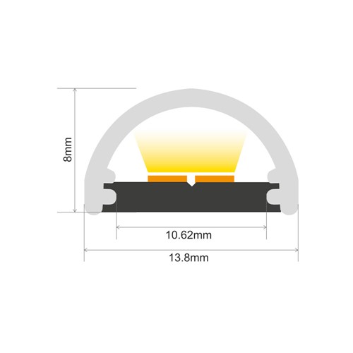 Dimmable pour profilé ruban LED intégré, dla 2058 Dimmable pour pro