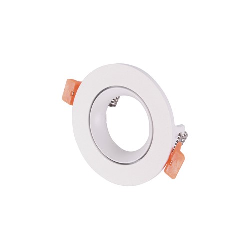 Integral LED ACCENTPLUS DOWNLIGHT FOR LED GU10 75MM CUTOUT IP20 WHITE ROUND 55 DEG TWO SIDES TILTABLE